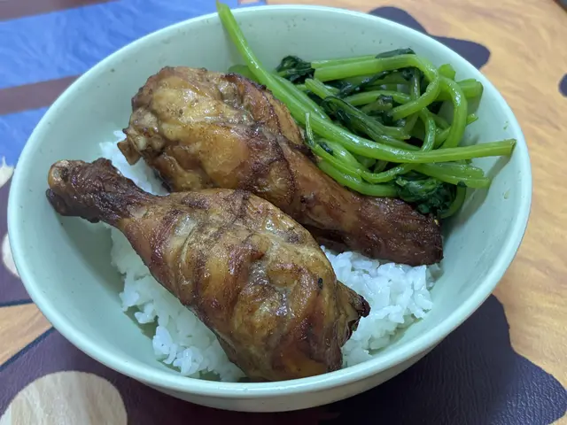 低脂鸡腿饭