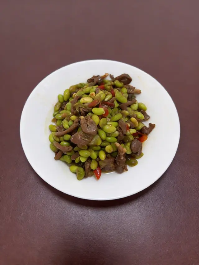 毛豆烧鸡杂