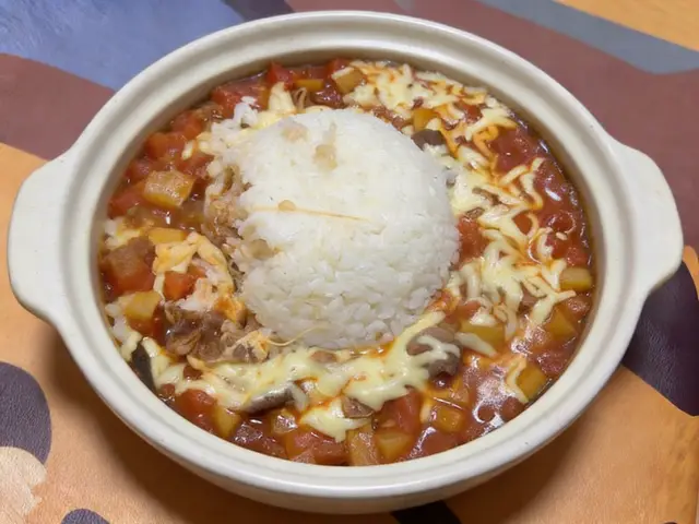 番茄芝士肥牛烩饭