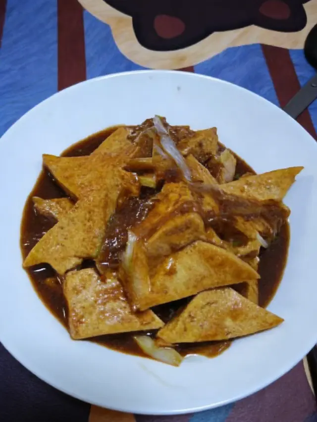 葱烧豆腐